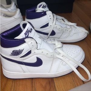 WHITE/ PURPLE AIR JORDAN 1